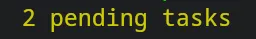 Pending tasks counter *sm